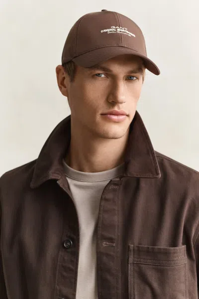 Gant Graphic Cap In Brown