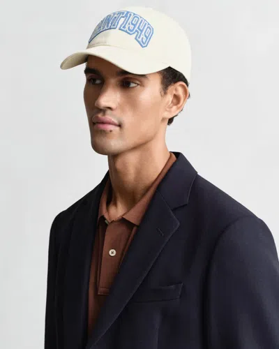 Gant Graphic Cotton Twill Cap In White