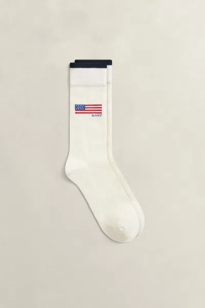 Gant Graphic Socks In White