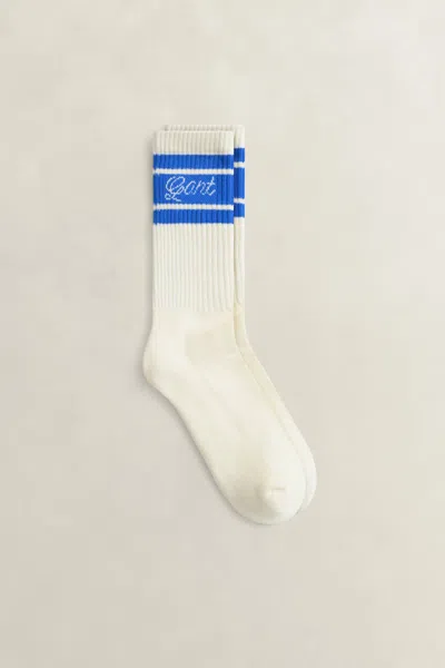 Gant Graphic Sport Socks In White