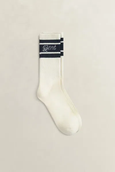 Gant Graphic Sport Socks In White