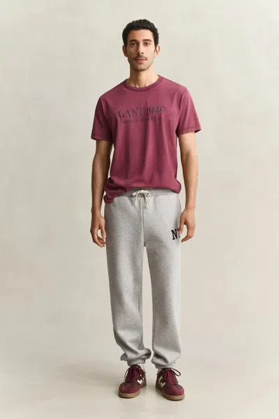 Gant Graphic Sweatpants In Neutral