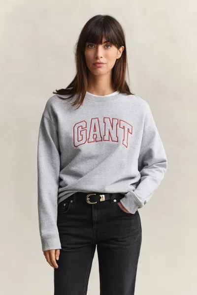 Gant Graphic Sweatshirt In Gray