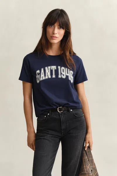 Gant Graphic T-shirt In Blue