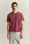 Gant Graphic T-shirt In Deep Grape Wine