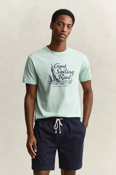 Gant Graphic T-shirt In Green