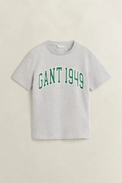 Gant Graphic T-shirt In Gray