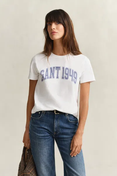 Gant Graphic T-shirt In White