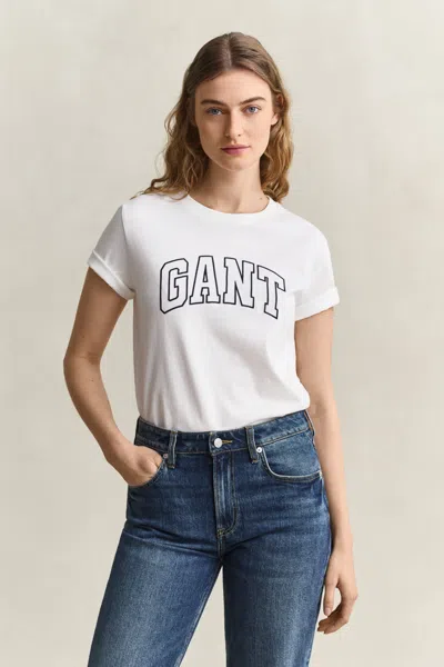 Gant Graphic T-shirt In White