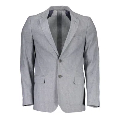 GANT GRAY COTTON BLAZER