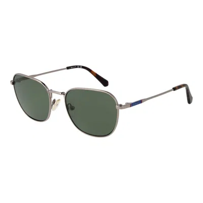 Gant Gray Metal Sunglasses In Green