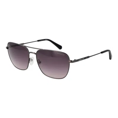 Gant Gray Men Sunglasses In Purple