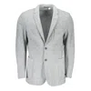 Gant Marl-pattern Single-breasted Blazer In Gray