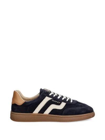 Gant Gusmo Striped Suede Sneakers In Black
