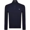 Gant Man Sweater Navy Size S Lambswool In Navy