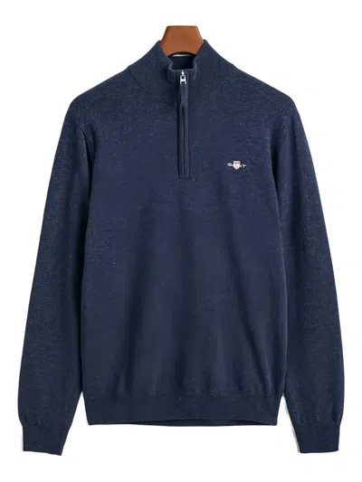 GANT HALF-ZIP WOOL SWEATSHIRT