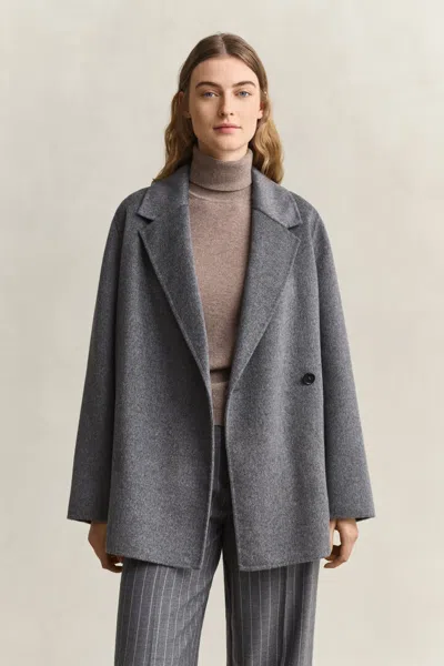 Gant Handstitched Belted Jacket In Gray