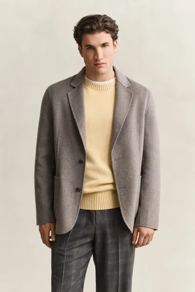 Gant Handstitched Blazer In Gray