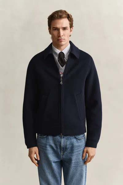 Gant Handstitched Jacket In Blue