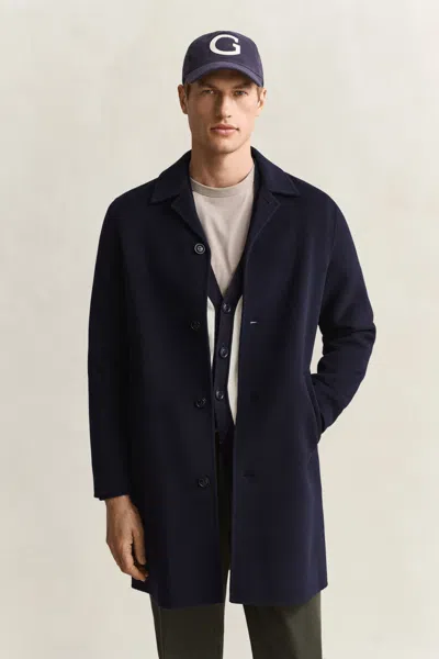 Gant Handstitched Top Coat In Blue