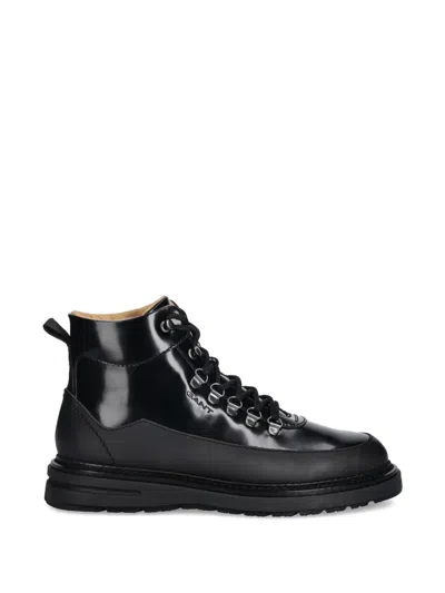 Gant Hillprep Lace-up Boots In Black