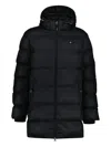 Gant Hooded Quilted Jacket In Black