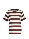 Gant Horizontal-stripe T-shirt In Brown