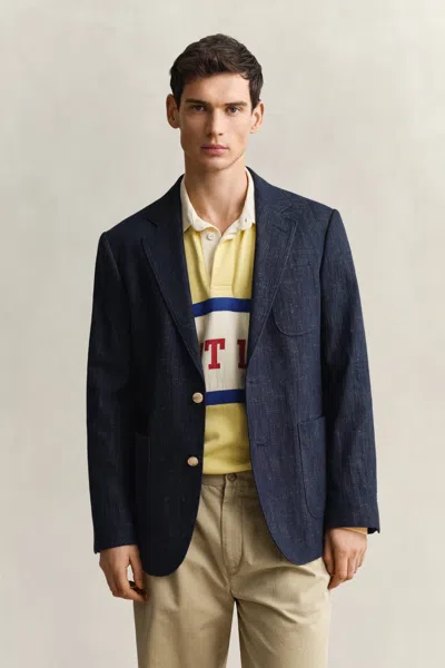 Gant Indigo Club Blazer In Blue