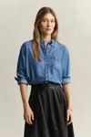 Gant Indigo Shirt In Multi