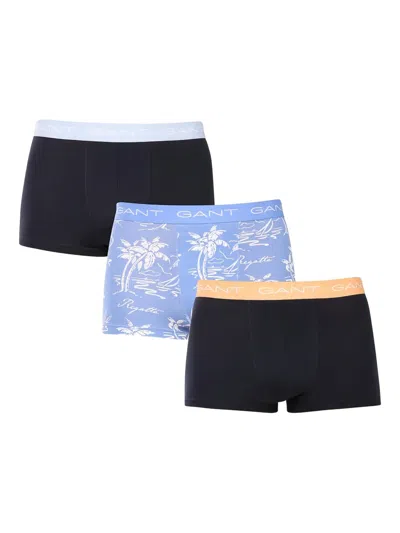 Gant Island Print Trunk (pack Of Three) In Multi