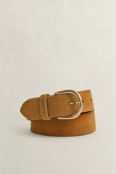 Gant Jeans Belt In Brown