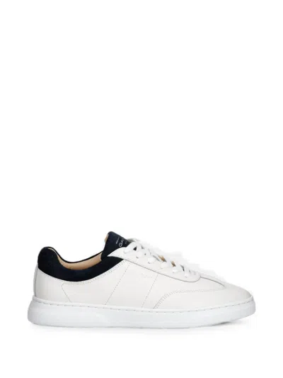 Gant Joree Contrast-trim Panelled Sneakers In White