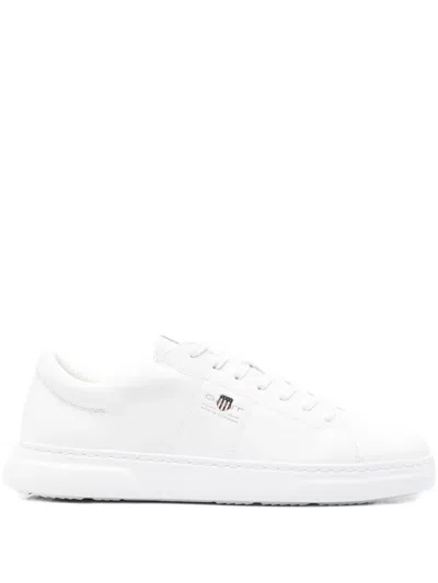 Gant Joree Leather Lace-up Sneakers In White