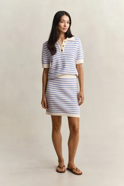 Gant Knitted Mini Skirt In Pink