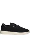 Gant Lace-up Canvas Sneakers In Black
