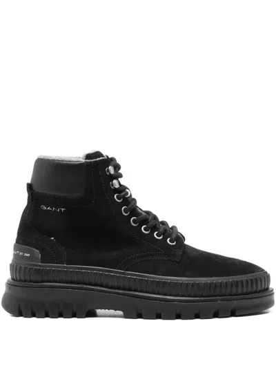 Gant Lace-up Hiking Boots In Black