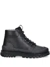 Gant Lace-up Lug-sole Boots In Animal Print