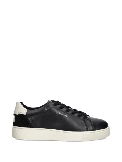 Gant Lace-up Panelled Sneakers In Black