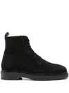 Gant Lace-up Suede Boots In Black