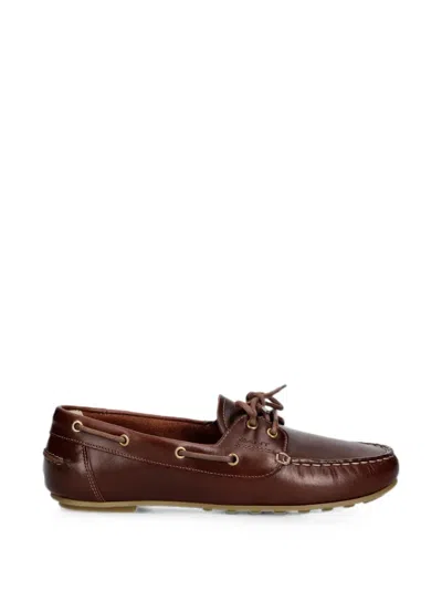 Gant Lace-up Leather Boat Shoes In Brown