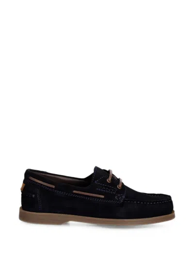 Gant Lace-up Suede Boat Shoes In Black