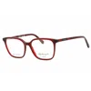 Gant Ladies Red Rectangular Eyeglass Frames Ga4150