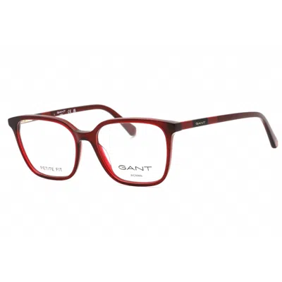 Gant Ladies Red Rectangular Eyeglass Frames Ga4150