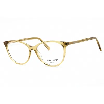Gant Ladies Yellow Cat Eye Eyeglass Frames Ga4149