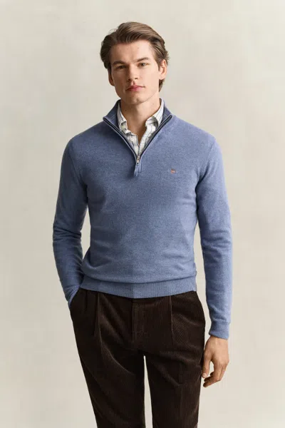 Gant Lambswool Half-zip Sweater In Multi