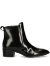 Gant Leather Boots In 黑色