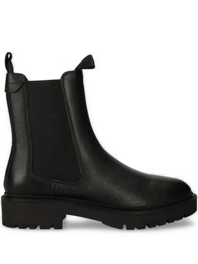 Gant Leather Boots In 黑色