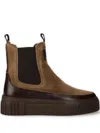 Gant Leather Boots In Animal Print