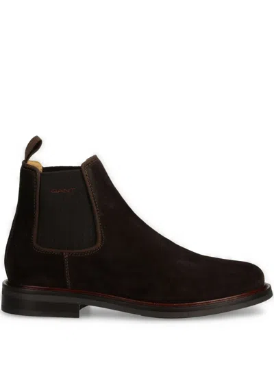 Gant Leather Boots In Brown