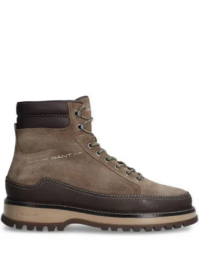 Gant Leather Boots In Brown